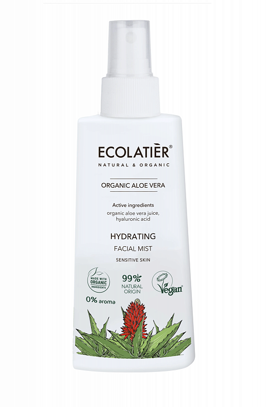 Hydrating Facial Mist Organic Aloe Vera