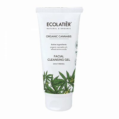 Facial Cleansing Gel Skin Firming Organic Cannabis