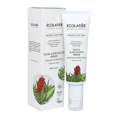 Facial and Décolleté Serum Intense Hydration Organic Aloe Vera